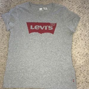 A Levi’s T-shirt with the red Levi’s logo on it